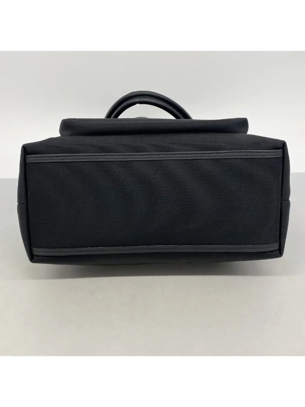 Gucci Tote Bag Canvas Black Silver
